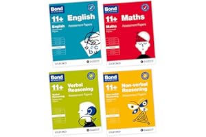 Bond 11+ Assessment Papers 8-9 years Bundle: English, Maths, Non-verbal Reasoning, Verbal Reasoning (for GL Assessment & other 11 plus exams) (Bond: Assessment Papers)