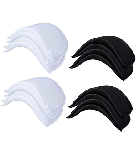4 Pièces Épaulettes Femme Amovibles En Mousse - Noir Et Blanc Pour Blazers, Vestes Et Robes