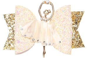 Asudaro Kinder Haarnadel Ballett Mädchen Bowknot Haarspange Kopfschmuck Haarschmuck Pailletten Prinzessin Clip Haarschleifen Haarclips Haarklammern