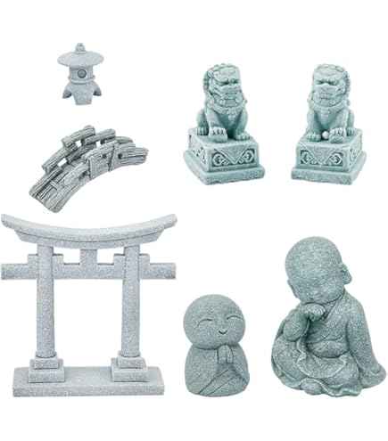 Pagoda Garden Statue, Japanese Pagoda Statues, Waterproof Solar Lantern