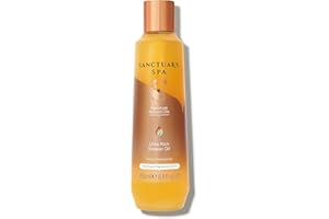Sanctuary Spa Ultra Rich Shower Oil for Dry Skin, No Mineral Oil, Cruelty Free and Vegan, Orange, 250 ml