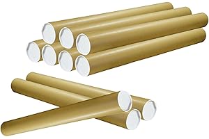 OLSHOP AG Versandrohre (H x Ø) 1000 x 100 mm, braun, 1 Karton, 10 Stück