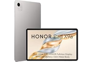 HONOR Pad X9A Tablette, 11.5 Pouces 120Hz 2,5K Display, 6Go 128Go, Batterie de 8300mAh, Qualcomm 6nm Snapdragon 685, 4 Haut-Parleurs, Métal Body, WiFi Tablet Tactile MagicOS 9, Gris