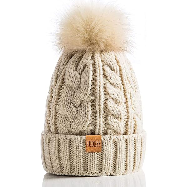 CMTOP Casquette Femme Hiver Avec Pompon - Bonnet Écharpe Tube Laine Tricotée Chaud Et Élégant