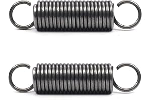 GORKEM 2 Piezas Resorte de tensión resorte de acero, Doble Gancho Tensión Resorte - 1.2x8x35 mm, Diámetro del cable 1.2 mm, OD 8 mm, Longitud libre 35 mm