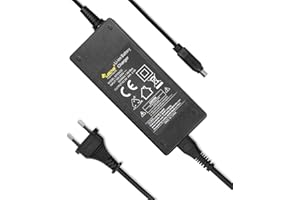 LEICKE ULL 42V 2A Cargador para Fischer Bicicleta Eléctrica, EurCon Can 3PIN Cargador para Phylion DZLM3620-M2, apto para 36V 2A Batería Fischer Cita, Viator, Terra, Montis