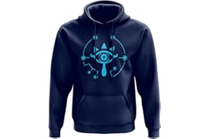 SMARTYPANTS Sheikah Eye Symbol Legend of Zelda HOODIE - Pullover Teen Adults Kids Video Game Fan Inspired Gamer Breath of Wild Navy Gift Present