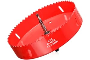 ITOOLFIRM Otwornica korona wiertnicza 160 mm, nasadka do wiercenia otwornic z bimetalu, wiertły do drewna i tworzyw sztucznych, np. płyt gipsowo-kartonowych