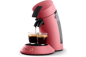 ‎PHILIPS Philips Senseo Original Plus Kaffeepadsmaschine - Kaffeestärkeauswahl, Coffee Boost Technologie, Recycling-Kunststoff, Sanftes Rot (CSA210/35)