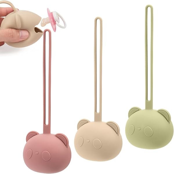 2 Boîtes à Tétines En Silicone Alimentaire - Portable, Facile à Nettoyer, Pour Bébé Et Tout-petit - 9