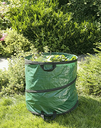 Windhager Gartensack Pop Up Laubsack Selbstaufstellend Springsack 80 L, grün, Durchmesser 46 x 48 cm, 06763 - 2