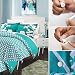 Produktbild Set mit 8 Steppbett-Verschlüssen, Halter für Schnuller, magnetisch, White Cloth, 8 Pairs