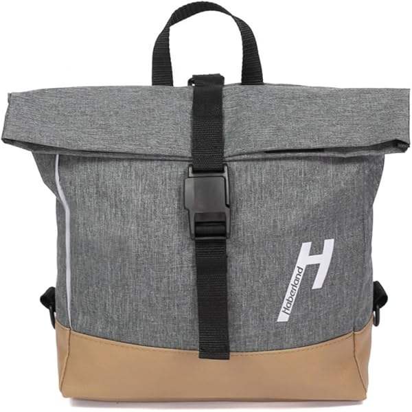Haberland Bella Fahrrad Lenkertasche Rucksack grau Sport & Freizeit