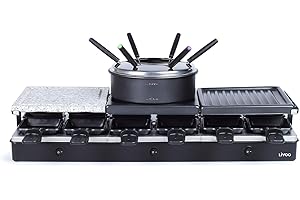 LIVOO Appareil À Raclette + Fondue 12 Personnes 1650w - DOC234