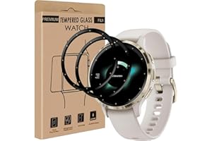 Cable Leader Schutzfolie für Panzerglas für Garmin Venu 3s, 2 Stück Blasenfreie Displayschutz, Anti-Öl, Sensitive Touch, Wasserdicht, Anti Kratzer, Ultra-Klar Garmin Venu 3s Displayschutzfolie