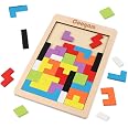 2 Stück Holz Tangram Puzzle Für Kinder – Geometrische Blöcke, Pädagogisches Spielzeug Ab 3 Jahre