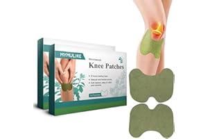 MYMULIKE Łatka łagodząca ból kolana, 32 plastry na kolana z piołunu, do 24 h bez skutków ubocznych, plastry przeciwbólowe, łagodzenie bólu stawów, łagodzenie bólu stawów kolanowych (dla kolana-32)
