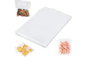 RMIVEGLIA Sacchetti sottovuoto alimenti 20 x 30 cm, 50 pezzi, senza BPA, adatti alla cottura - Compatibili con dispositivi di sottovuoto e sigillatrici, ideali per cottura sottovuoto e conservazione alimenti.