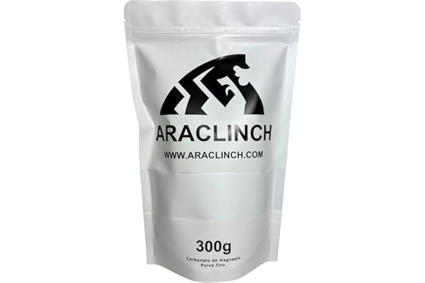 ARACLINCH - Magnésie Poudre - Poudre de Carbonate de Magnésium pour l’Escalade, Le Crossfit, la Gymnastique, la Callisthénie - pour Les Mains - 300g