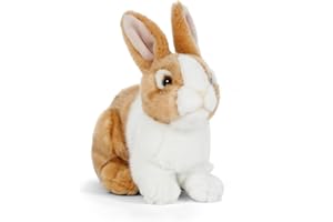 Living Nature Conejo de mascota marrón, conejo realista suave y acogedor, peluche ecológico Naturli, 20 cm