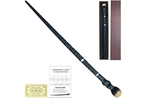 FemKey Bacchetta Magica Halloween, Bacchetta Resina di Mondo Magico, Cosplay Halloween per Streghe e maghi 39.5cm 121.5g