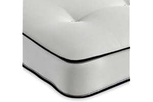 eXtreme comfort ltd Damask Essentials Double Life Single Mattress (90x190cm) | Dual-Sided Tufted Innerspring | Foam-Free Comfort Fillings | Easy Clean Damask Cover | UK Made