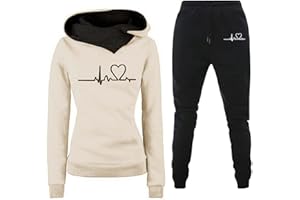 Yellsong 2023 Survetement Jogging Femmes 2 pièces Ensembles de Sport Pantalon Et Sweat à Capuche Survetement Femme Ensemble Chic Et Elegant Ensemble Imprimé Femme Vetement De Sport