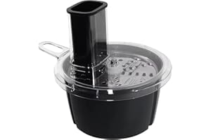 Accessoire râpe et trancheuse à légumes en acier inoxydable EASCANDY pour Thermomix TM6, TM5 - Râpage et découpe de fromages et de fruits à double face