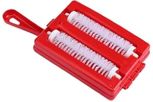 Ayrsjcl Krümelinbürste Doppelbürste Handheld Teppich Kehrmaschine Krümel Schmutz Pinselreiniger Sammler