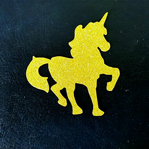 MagiDeal 20pcs Tortenaufsatz Hochzeit Kuchen Aufsatz Topper Kuchen Aufsatz Tortendeko Hochzeit Cake Topper Glitzernd Tortenverzierung Dekoration – Pferd , 4,6 x 5 cm - 6