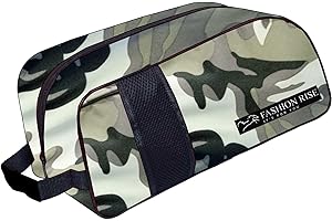 FASHION RISE Waterproof Sports Boot/Shoe/Travel Bag for Football Cricket Rugby Golf Toiletry Gym for Men/Women (Camo Grey)