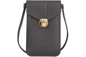 GUSXPPD Petit Sacoche Telephone Portable Femmes, Mini Cuir Crossbody Sac de Téléphone, Sac Téléphone, Petit Sacoche Bandouliere, Pochette Portable Bandouliè pour Téléphone 6.5''