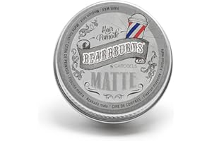 BY CAROBELS BEARDBURYS Beardburys Matte | Cera para el Pelo Mate de Fijación Media y Mate Total 30 ml