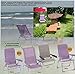 Produktbild STABIELO ® REISE - BEACH - STRAND - STUHLSET - 3,8 KILO LEICHT - STUHL in SAND 2,4 KILO + HOLLY ® FÄCHERSCHIRM (1,4 KG) mit HÖCHSTEM UV SCHUTZ 50+ durch ZANGENBERG BEZUG in FARBE - TOBACCO - holly sunshade ®