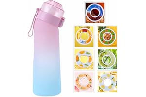 AVZYARDY Air Gour Up Bouteille, Gourde Sport 650ML Avec 7 sul Saveur Gout Pods, Étanches et Sans Gourdes Sport 0 Sucre 0 Calorie Starter Set tasse d'eau pour le fitness, la gym