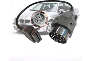 AMHTDOL Adattatore da OBD1 a OBD2 per il connettore BMW a 20 Pin OBD2, idoneo per il veicolo BMW E31 E32 E34 E36 E39 E38 E53 X 5 Z3 20 Pin diagnostico cavo, lavora con lo scanner OBD2 / lettore di codice OBD1