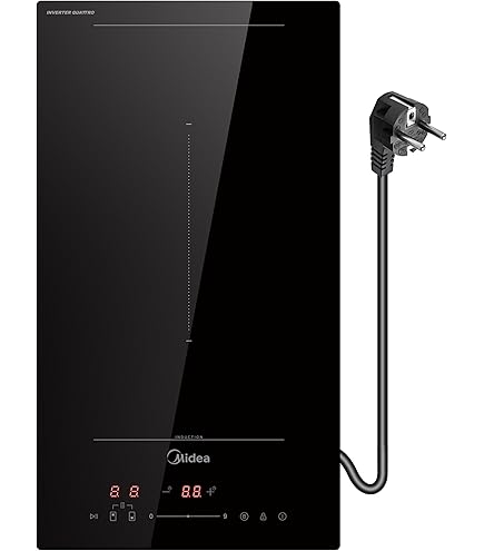 WEHIMO Domino Glaskeramikkochfeld 2-flammig - 3000W Mit Timer & Kindersicherung