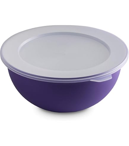 SUSTANIA Schüssel Mit Deckel Set – 6x 2,5l, BPA-frei, Farben: Hellgrau, Rosa, Grün