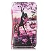 Price comparison product image iPod Touch 5 Case,iPod Touch 6 Case Leather [Free USB Charging Cable], ESSTORE-EU Cartoon Pattern PU Leather Stand Function with Card Slot Holder Wallet Book Design Case for Apple iPod Touch 5 6th Generation, Butterfly Girl
