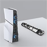 PS5 Slim i&ccedil;in Mavi LED Işıklı ve USB 3.0 Bağlantı Noktalı Soğutma Fanları, Verimli Soğutucu Aksesuarlar, PS5 Slim i&ccedil;in Sessiz