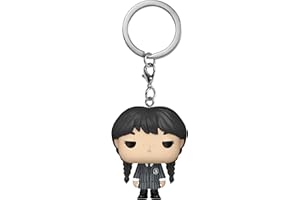 Funko POP! Keychain: Wednesday Addams - nowatorski brelok do kluczy Wednesday Addams - kolekcjonerska mini figurka - wypełniacz do pończoch - pomysł na prezent - oficjalny towar - fani horrorów