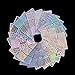Mudder 144 Pieces Nail Vinyls Stencil Stickers Set, 24 Sheets 72 Different Designs Cute Easy Nail Art Nail Vinyls Nail Stencil Sheets