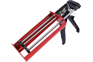 Dubbelpatron-patronpistol, Manuell fogapplikatorpistol, Patronpress 2K upp till 400 ml, Tvåkomponentslimapplikator 1:1 blandn