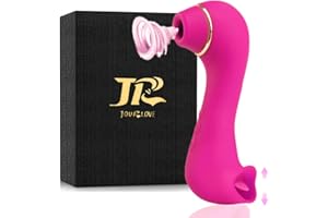 JR JOURLOVE Portátil Masajeador,Ŝạtisfacęr Ŝạtisfayęr sùcciønadør pro 5 original Con 10 * 10 Modos de masaje Lamiendo y Inhalación,Masajeador de cuello para relajarse,Puede masajear la cintura