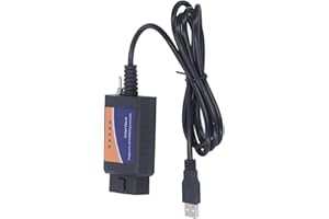 QIILU Narzędzie diagnostyczne do samochodu, skaner diagnostyczny OBD2, narzędzie do skanowania diagnostycznego, czytnik kodów samochodowych do ELM327 PIC18F25K80 z CD wspierającym wszystkie protokoły OBD2