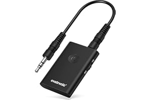 ‎EVATRONIC Evatronic Bluetooth Aux Adapter, 2 in 1 Bluetooth 5.0 Empfänger, Bluetooth Transmitter Receiver Klinke 3,5mm AUX für Kopfhörer, Lautsprecher, Stereoanlage, Auto, TV, Laptop