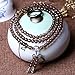 Produktbild K&C Schmuck 108 Perlen Gebet Perlen Armband Buddhist Vintage Style Mala Perlen Armband Halskette Braun Gelb