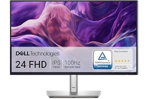 Dell P2425H 24" Full HD (1920x1080) PC Display, 100Hz, IPS, 5ms, 99% sRGB, USB-C, DisplayPort, HDMI, VGA, 4X USB, 3 Year Warranty, Black