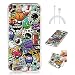 Produktbild iPhone 6 Plus/6S Plus Hülle Tiere Muster Beidseitig,Neu Tasche ISENPENK Für 5,5-Zoll Apple iPhone 6 Plus/6S Plus Hülle Silikon vorne und hinten Ultra Slim Back Cover Schutzhülle Wasserdicht Stoßfest Soft TPU Handyhülle Case[Karikatur Cartoon] Glanz nachts + 1 x USB Ladekabel Datenkabe