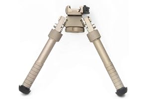 Hunting Explorer V8 Gewehr Zweibeine können um 360 Grad gekippt Werden, M-LOK Zweibein 6,5-9 Zoll Picatinny Schiene Klappstativ verstellbare Schienenklemme